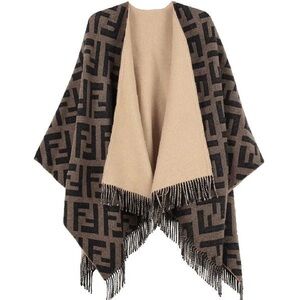 NWT Fendi FF Reversible Poncho
